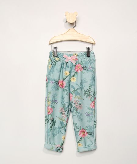 Calca-Infantil-Jogger-Estampada-Floral-Verde-Claro-9977125-Verde_Claro_1