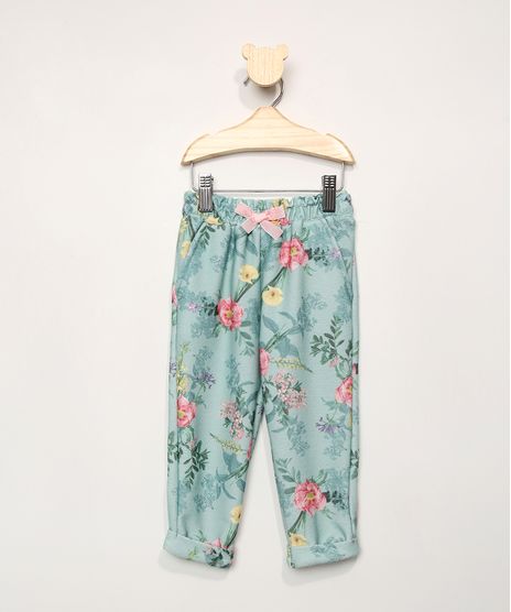 Calca-Infantil-Jogger-Estampada-Floral-Verde-Claro-9977125-Verde_Claro_1