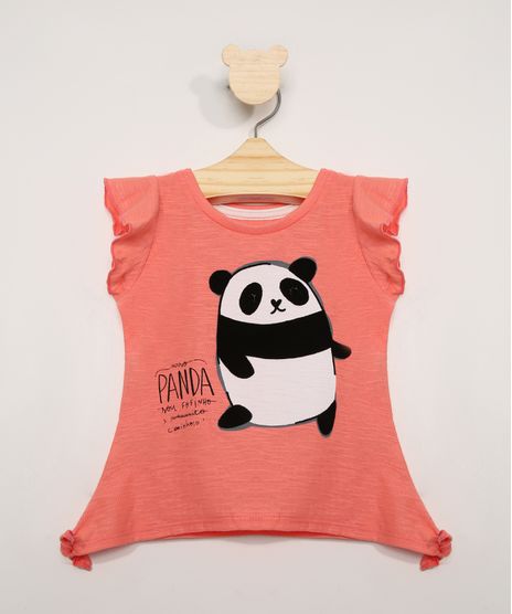 Blusa-Infantil-Manga-Curta-Panda-Flocado-com-Babados-Coral-9986129-Coral_1