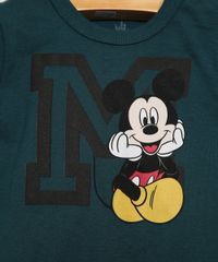 Conjunto-Infantil-Mickey-de-Camiseta-Manga-Curta-Verde---Bermuda-de-Moletom-Cinza-Mescla-Claro-9967589-Cinza_Mescla_Claro_2