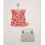 Conjunto-Infantil-de-Blusa-Manga-Curta-Estampada-Floral-Vermelha---Short-Balone-Cinza-Mescla-9970489-Cinza_Mescla_1
