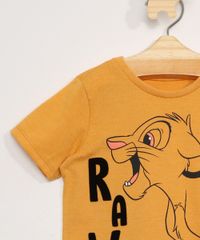 Camiseta-Infantil-Manga-Curta-Simba-O-Rei-Leao-Flocada-Mostarda-9975877-Mostarda_5
