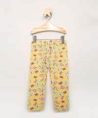 Calca-Legging-Infantil-Estampada-de-Borboletas-Amarela-9981231-Amarelo_1