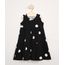 Vestido-Infantil-Basico-Sem-Manga-Estampado-de-Poa-com-Recorte--Preto-9981632-Preto_1