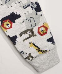 Calca-de-Moletom-Infantil-Jogger-Estampada-de-Bichos-com-Cordao-Cinza-Mescla-Claro-9977457-Cinza_Mescla_Claro_4