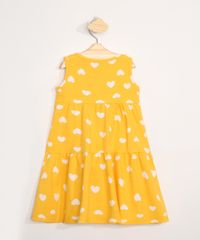 Vestido-Infantil-Basico-Sem-Manga-Estampado-de-Coracoes-com-Recorte--Amarelo-9981636-Amarelo_2