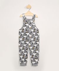 Jardineira-de-Moletom-Infantil-Estampada-Snoopy-Cinza-Mescla-9980552-Cinza_Mescla_1