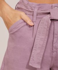 Short-de-Sarja-Feminino-Cintura-Super-Alta-Clochard-com-Cinto-Roxo-9985789-Roxo_6