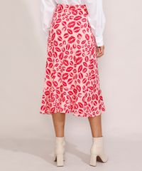 Saia-Feminina-Midi-Transpassada-Estampada-de-Beijos-com-Babado-e-Faixa-para-Amarrar-Rosa-Claro-9975882-Rosa_Claro_2