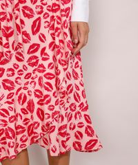 Saia-Feminina-Midi-Transpassada-Estampada-de-Beijos-com-Babado-e-Faixa-para-Amarrar-Rosa-Claro-9975882-Rosa_Claro_5
