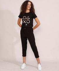 Camiseta-Feminina-Manga-Curta-PlayStation-Metalizada-Decote-Redondo-Preta-9979602-Preto_3