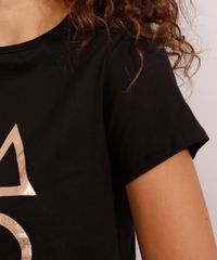 Camiseta-Feminina-Manga-Curta-PlayStation-Metalizada-Decote-Redondo-Preta-9979602-Preto_5