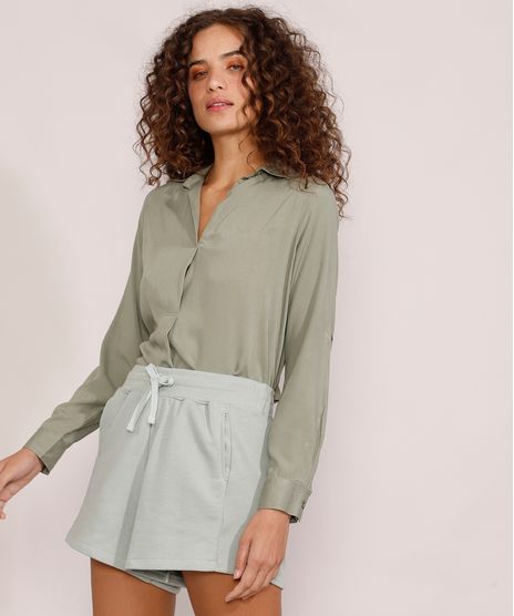 Camisa-Feminina-Manga-Longa-com-Martingale-Verde-9976446-Verde_1