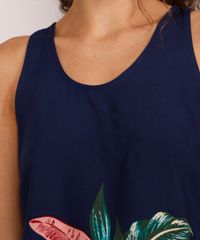 Regata-Feminina-Ampla-com-Flores-e-Listras-Decote-Redondo-Azul-Marinho-9975327-Azul_Marinho_4