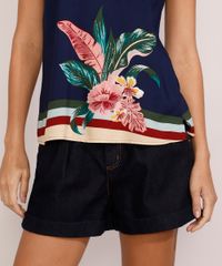 Regata-Feminina-Ampla-com-Flores-e-Listras-Decote-Redondo-Azul-Marinho-9975327-Azul_Marinho_5