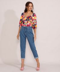 Calca-Jeans-Feminina-Mom-Cintura-Super-Alta-com-Cinto-Azul-Medio-9985311-Azul_Medio_3