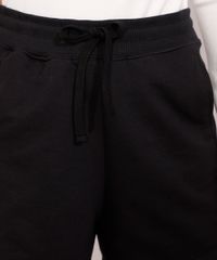 Short-de-Moletom-Feminino-Cintura-Alta-com-Recorte-Canelado-e-Bolsos-Preto-9975493-Preto_6