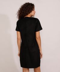 Vestido-de-Suede-Feminino-Curto-Manga-Curta-Preto-9913970-Preto_2