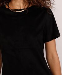 Vestido-de-Suede-Feminino-Curto-Manga-Curta-Preto-9913970-Preto_6