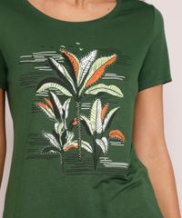 Camiseta-Feminina-Manga-Curta-Coqueiros-Decote-Redondo-Verde-Escuro-9980895-Verde_Escuro_2