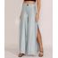 Calca-Feminina-Pantalona-Cintura-Super-Alta-Acetinada-com-Fenda-Verde-Claro-9977230-Verde_Claro_1