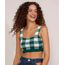 Top-Cropped-Feminino-Estampado-Xadrez-Vichy-Alca-Larga-Decote-Reto-Verde-9985148-Verde_1