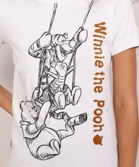 Camiseta-Feminina-Manga-Curta-Ursinho-Pooh-e-Amigos-Flocada-Decote-Redondo-Branca-9984014-Branco_2