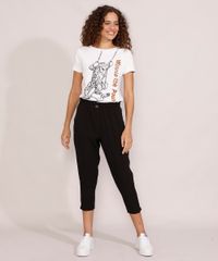 Camiseta-Feminina-Manga-Curta-Ursinho-Pooh-e-Amigos-Flocada-Decote-Redondo-Branca-9984014-Branco_3