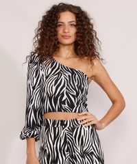 Blusa-Feminina-Um-Ombro-So-Cropped-Manga-Bufante-Estampada-Animal-Print-Zebra-Preta-9987341-Preto_1