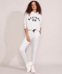 Calca-de-Moletom-Jogger-Feminina-Cintura-Alta--New-York--com-Bolsos-Cinza-Mescla-Claro-9976469-Cinza_Mescla_Claro_3