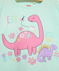 Conjunto-Infantil-de-Blusa-Manga-Longa-Dinossauro-com-Babado-Azul---Calca-Legging-Estampada-Floral-Rosa-9976907-Rosa_2