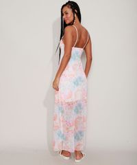 Vestido-de-Tule-Feminino-Longo-Estampado-Tie-Dye-com-Fenda-Alca-Fina-Multicor-9967945-Multicor_2