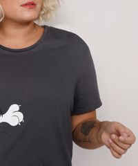 Camisola-Feminina-Plus-Size-Piu-Piu-e-Frajola-Manga-Curta-Chumbo-9974465-Chumbo_5