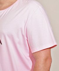 Camiseta-Masculina-Plus-Size-Lisa-Simpson-Manga-Curta-Gola-Careca-Rosa-Claro-9962328-Rosa_Claro_4