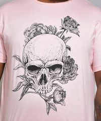 Camiseta-Masculina-Plus-Size-Caveira-Manga-Curta-Gola-Careca-Rosa-9982624-Rosa_2