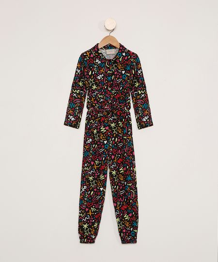 Macacao-Infantil-Manga-3-4-Estampado-Rabiscos-Preto-9977196-Preto_1