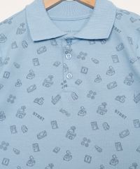 Polo-Infantil-Manga-Curta-Estampada-de-Video-Game-Azul-9980489-Azul_3