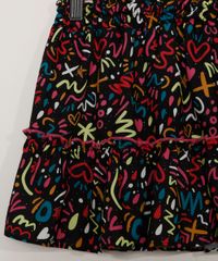 Saia-Infantil-Estampada-de-Rabiscos-com-Babado-Preta-9977195-Preto_3