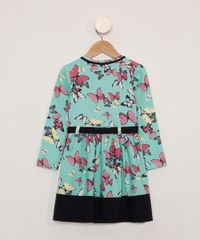 Vestido-Infantil-Manga-Longa-Estampado-de-Borboletas-com-Faixa-Verde-9979997-Verde_2