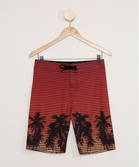 Bermuda-Surf-Juvenil-Listrada-com-Coqueiros-Laranja-9979511-Laranja_1