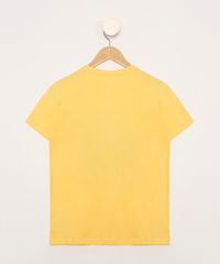 Camiseta-Juvenil-Manga-Curta-Smiley--Just-Feel-Good--Amarela-9983663-Amarelo_3