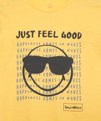 Camiseta-Juvenil-Manga-Curta-Smiley--Just-Feel-Good--Amarela-9983663-Amarelo_4