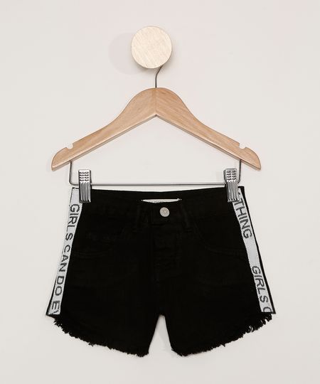 Short-de-Sarja-Infantil--Girls-Can-Do-Everything--Preto-9978963-Preto_1