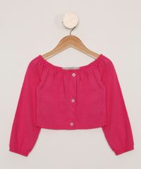 Blusa-Infantil-Manga-Longa-Bufante-com-Botoes-Rosa-9980962-Rosa_1