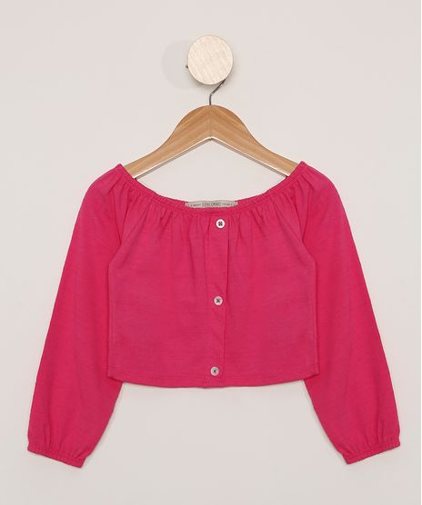 Blusa-Infantil-Manga-Longa-Bufante-com-Botoes-Rosa-9980962-Rosa_1