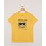 Camiseta-Infantil-Manga-Curta-Smiley--Just-Feel-Good--Amarela-9983662-Amarelo_1