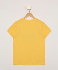 Camiseta-Infantil-Manga-Curta-Smiley--Just-Feel-Good--Amarela-9983662-Amarelo_3