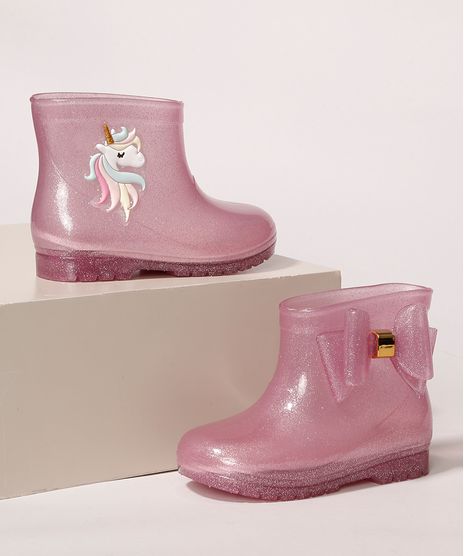 Galocha-Infantil-LueLua-Transparente-Unicornio-com-Laco-e-Glitter-Rosa-9987646-Rosa_1