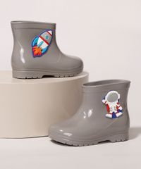 Galocha-Infantil-LueLua-Astronauta-e-Foguete-Cinza-9987655-Cinza_1