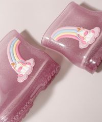 Galocha-Infantil-LueLua-Transparente-Unicornio-e-Arco-Iris-com-Glitter-Rosa-9987642-Rosa_3